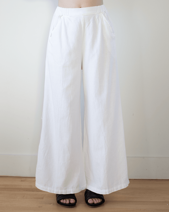 CP Shades Clothing Wendy Pant - Cotton Twill in White