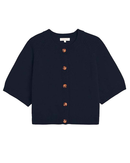 Demylee Amy Cotton Cardigan in Navy 