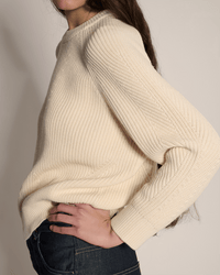 Demylee Clothing Chelsea Organic Cotton Sweater in Natural