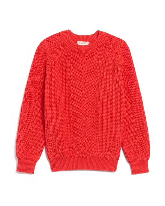 Demylee Chelsea Organic Cotton Sweater in Vermillion 