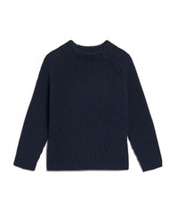 Demylee Clothing Daphne Cotton Sweater in Navy