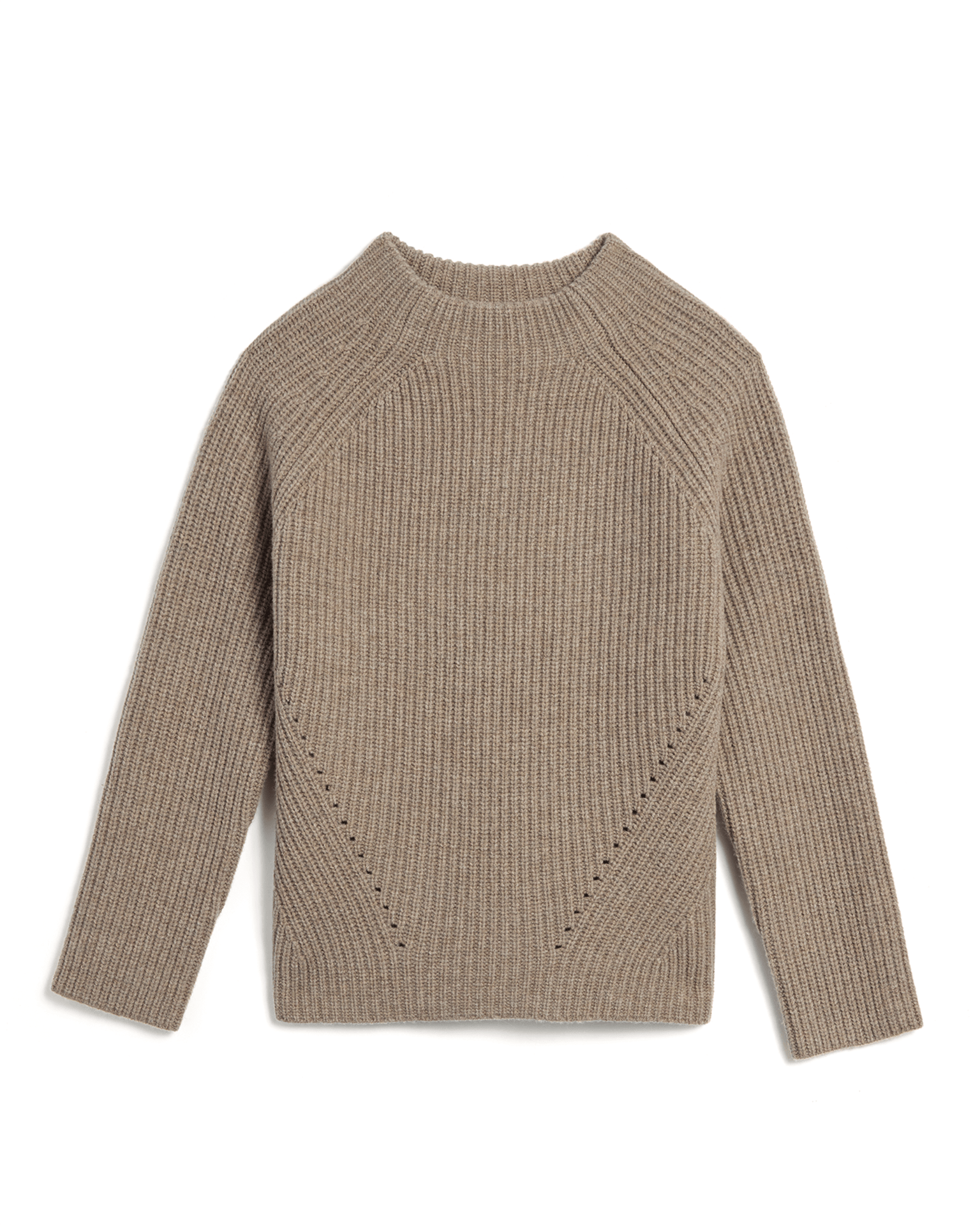 Daphne Wool Sweater in Heather Brown