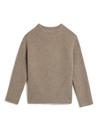 Demylee Daphne Wool Sweater in Heather Brown 