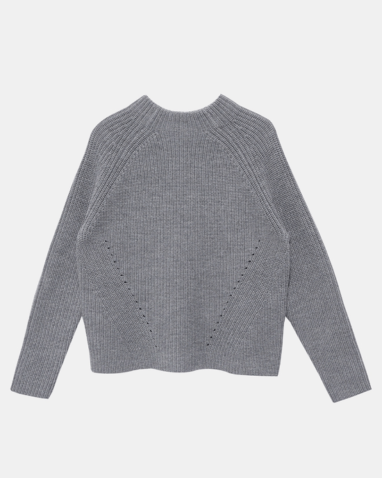 Demylee Clothing Daphne Wool Sweater in Heather Grey