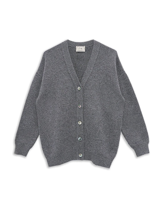 Demylee Clothing Elrich Cardigan in Dark Heather Grey