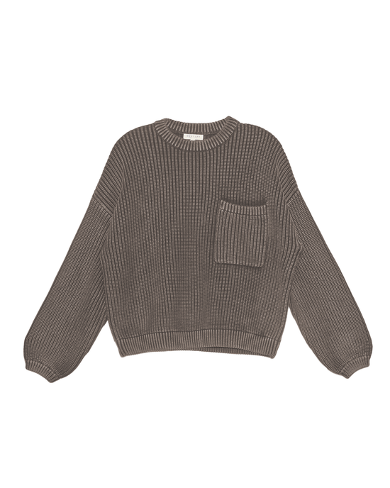 Demylee Clothing Grant Sweater in Bark