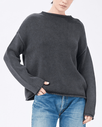 Demylee Lamis Boatneck Sweater in Black 