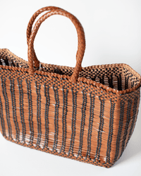 Dragon Diffusion Accessories Tan/Black Bali Basket Big in Tan w/ Black