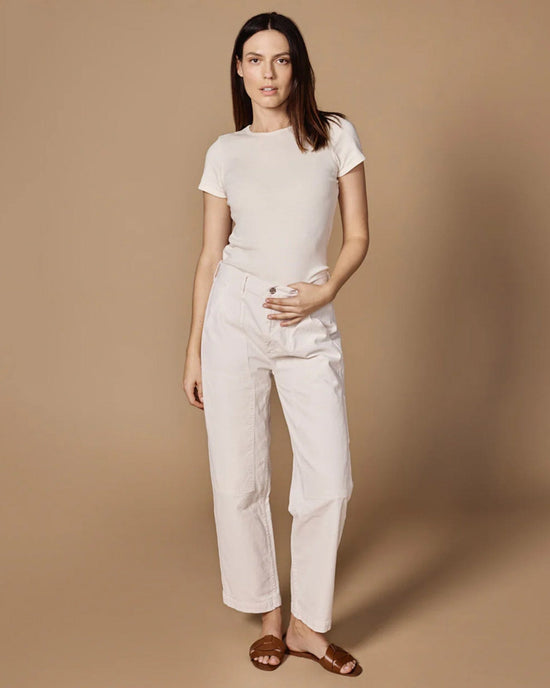 Edwin Denim Hayley Pant in Stone