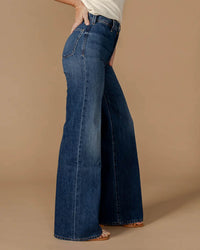 Edwin Denim Iris Palazzo in Mason