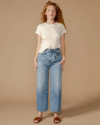 Edwin Denim Melly Crop in Baxter