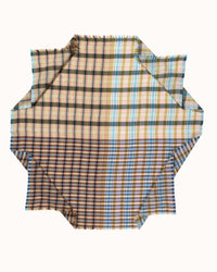 Épice Accessories Camel Check Square Scarf in Camel