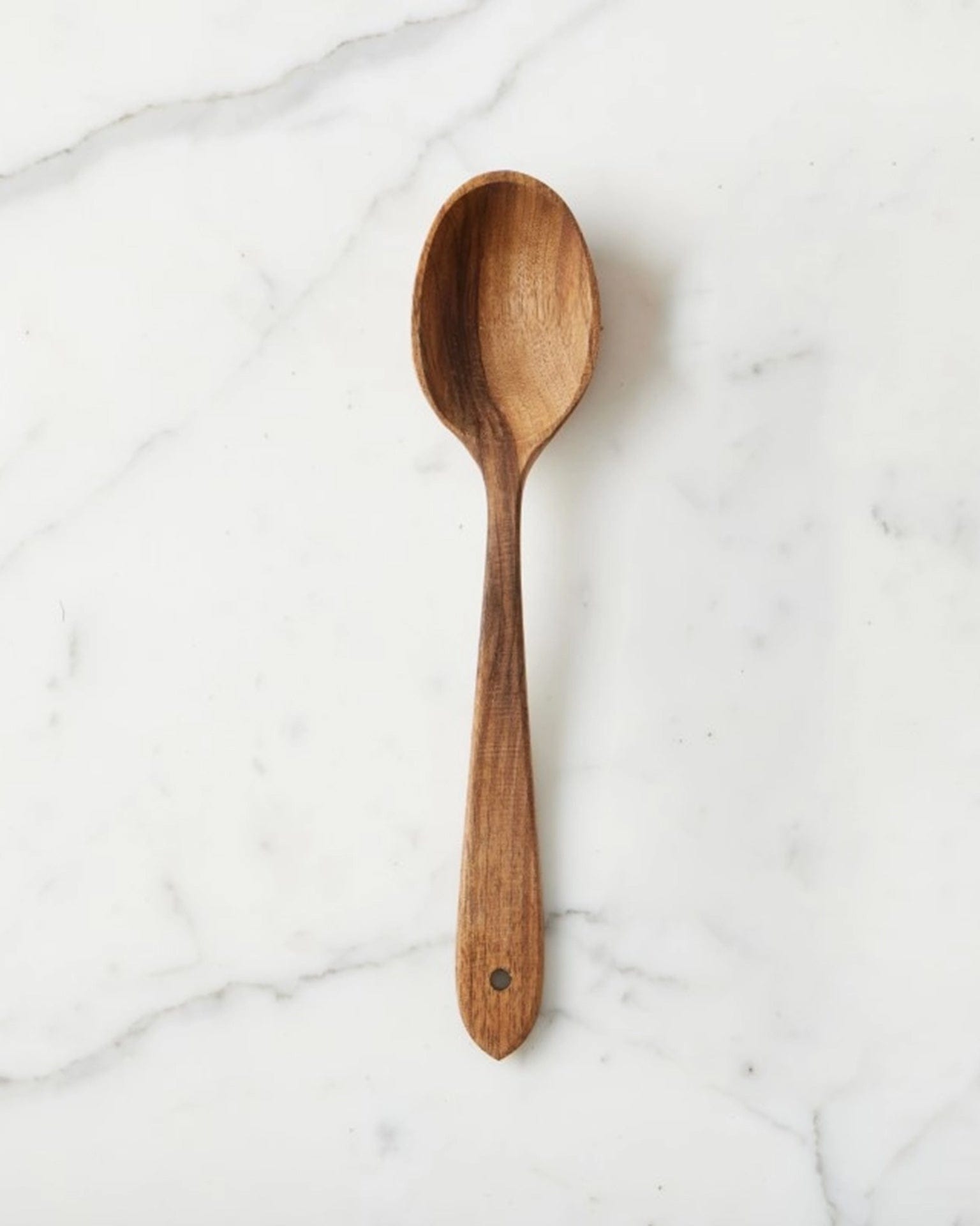 Large Fruitwood Serving Spoon