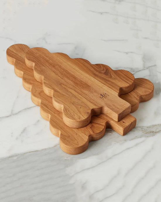 etúHOME Home Scalloped Tree Cutting Board, Small