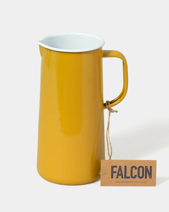 Falcon Enamelware 3 Pint Pitcher in Mustard Yellow 