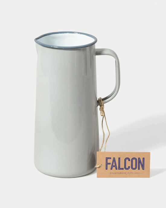 Falcon Enamelware Home 3 Pint Pitcher in Oyster Grey