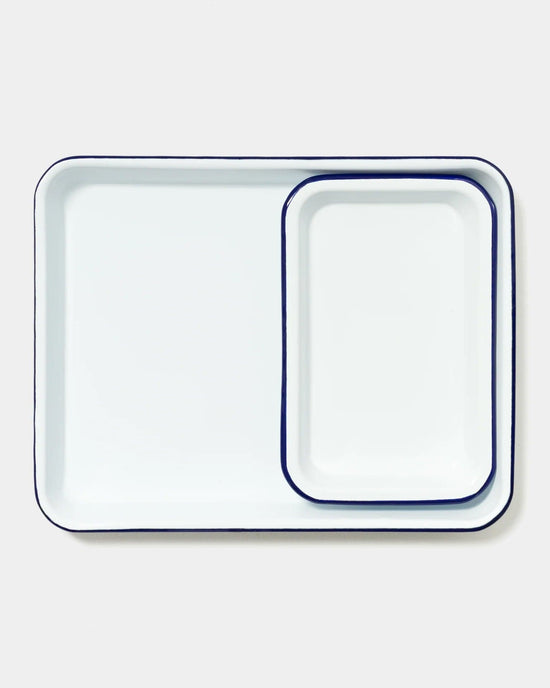 Falcon Enamelware Home Small Tray in Pigeon Grey