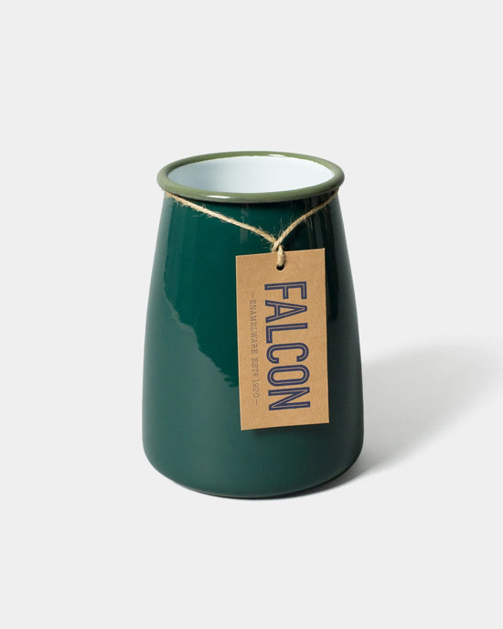 Falcon Enamelware Home Utensil Pot in Samphire Green