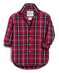 Frank & Eileen Clothing Eileen Relaxed Button Up in Red/Navy Plaid