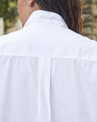 Frank & Eileen Clothing Joedy Boyfriend Blouse in White Superluxe