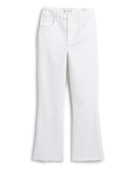 Frank & Eileen Killian Crop Flare Jean in White Denim 