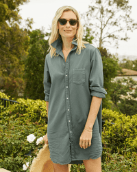 Frank & Eileen Mary Classic Shirtdress in Thyme Denim 