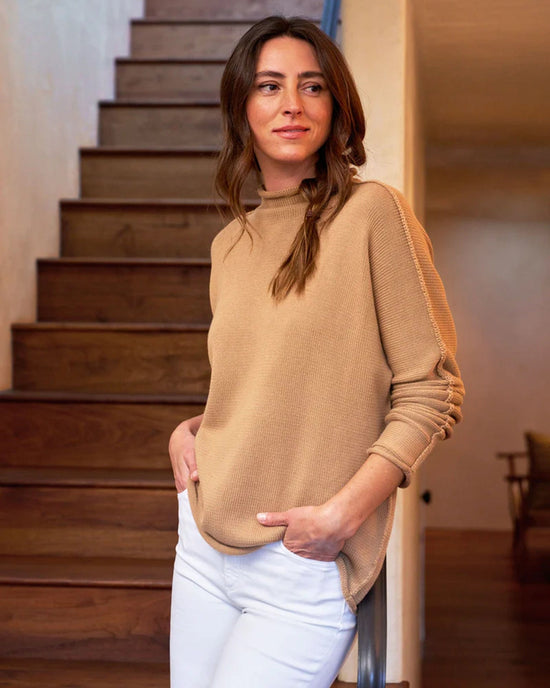 Frank & Eileen Monterey Sweater in Camel 