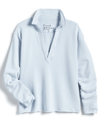 Frank & Eileen Patrick Popover Henley in Ice French Terry 