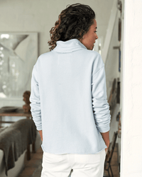 Frank & Eileen Patrick Popover Henley in Ice French Terry 