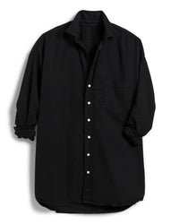 Frank & Eileen Shirley Oversized Button-Up Shirt in Blackout Denim 