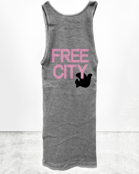 Free City Clothing 1999 Supervintage Tank in Heather Pink