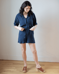 Hartford Saxo Woven Jumpsuit in Midnight 