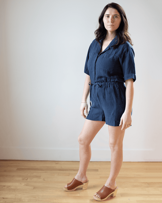 Hartford Saxo Woven Jumpsuit in Midnight 