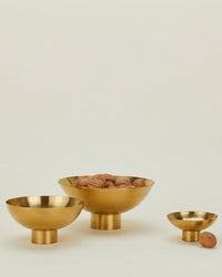 Hawkins New York Home Essential Footed Bowl in Brass