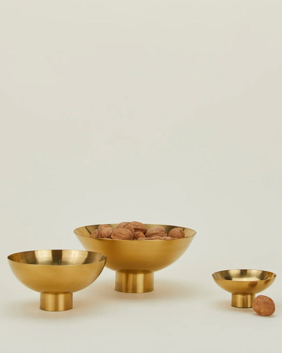 Hawkins New York Home Essential Footed Bowl in Brass