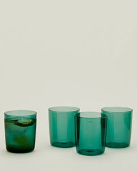 Hawkins New York Home Set of 4 Essential Glassware in Peacock