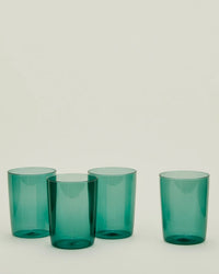 Hawkins New York Home Set of 4 Essential Glassware in Peacock