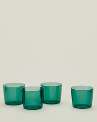 Hawkins New York Home Set of 4 Essential Glassware in Peacock