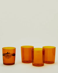 Hawkins New York Home Set of 4 Essential Glassware in Terracotta