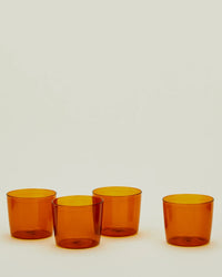 Hawkins New York Home Set of 4 Essential Glassware in Terracotta