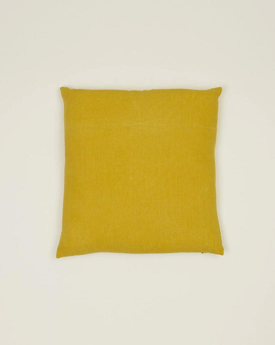 Hawkins New York Home Simple Linen Pillow - 18 x 18 inches in Mustard