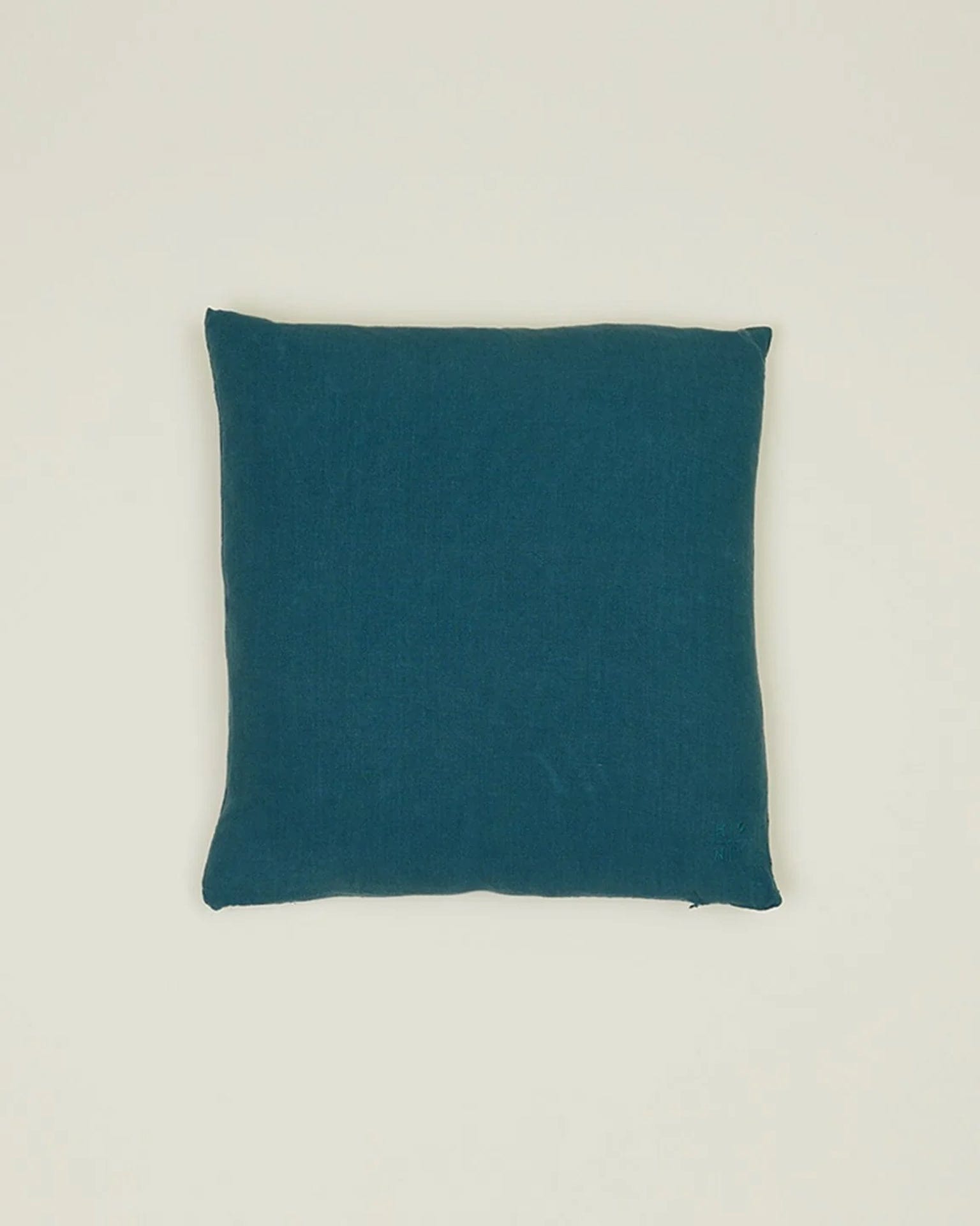 Simple Linen Pillow - 18 x 18 inches in Peacock