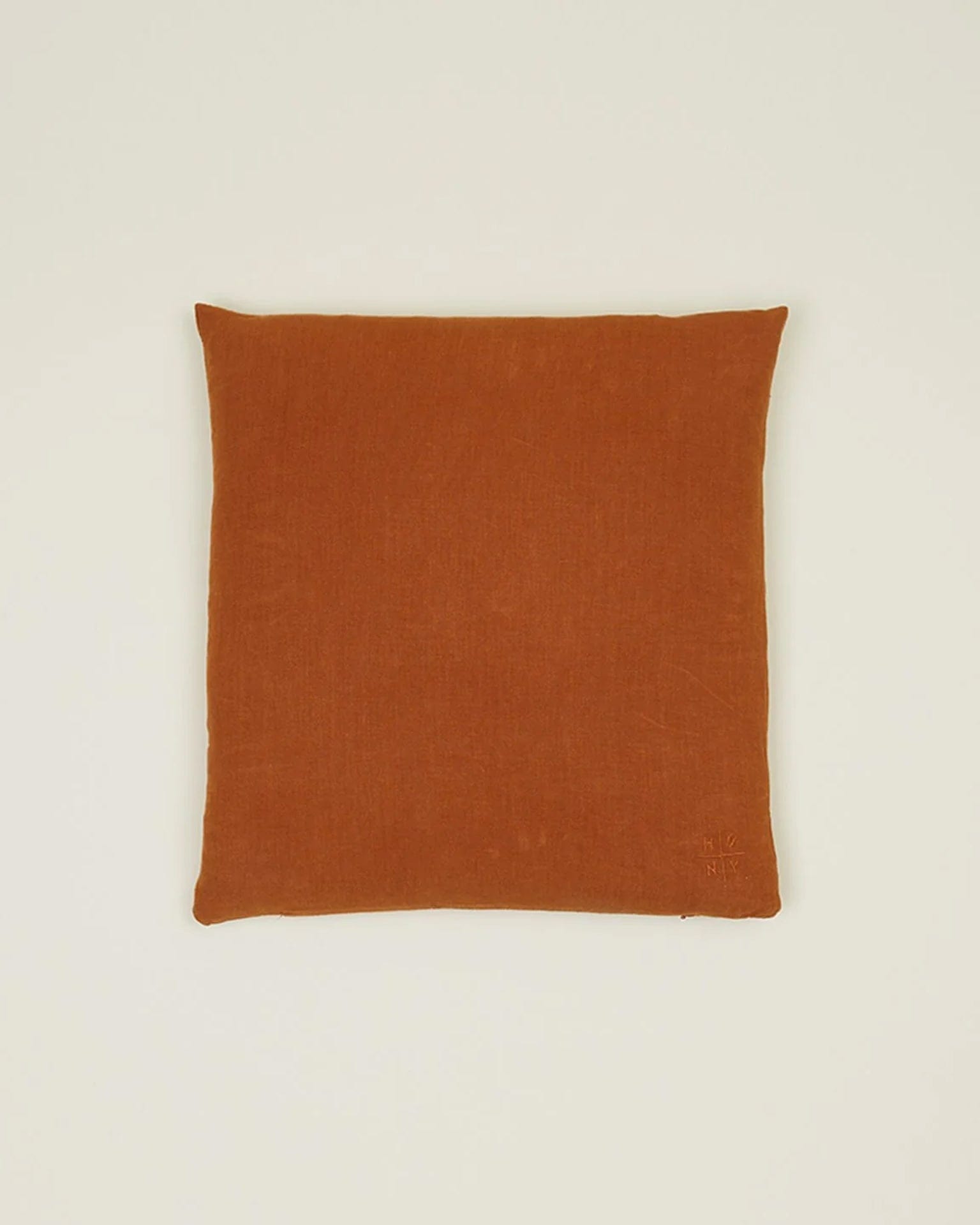 Simple Linen Pillow - 18 x 18 inches in Terracotta