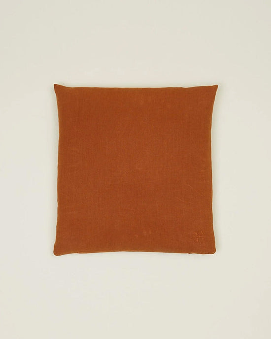 Hawkins New York Home Simple Linen Pillow - 18 x 18 inches in Terracotta