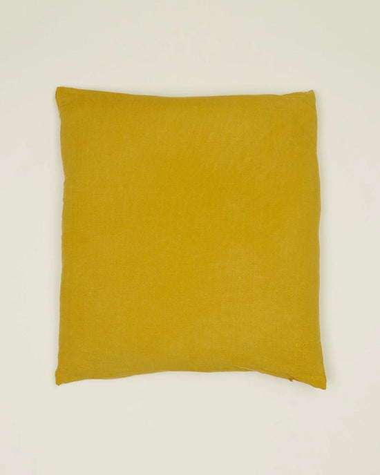 Hawkins New York Home Simple Linen Pillow - 22 x 22 inches in Mustard