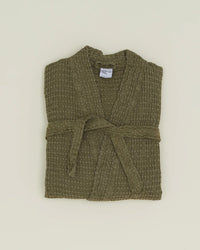 Hawkins New York Home Simple Waffle Bathrobe in Olive