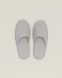 Hawkins New York Simple Waffle Slippers in Light Grey 