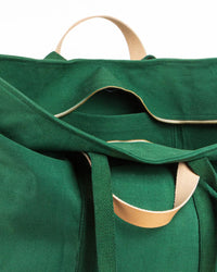 IMMODEST COTTON Home Jumbo Zipper Tote in Pine/Ocean