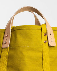 IMMODEST COTTON Accessories Large East West Tote in Chartreuse