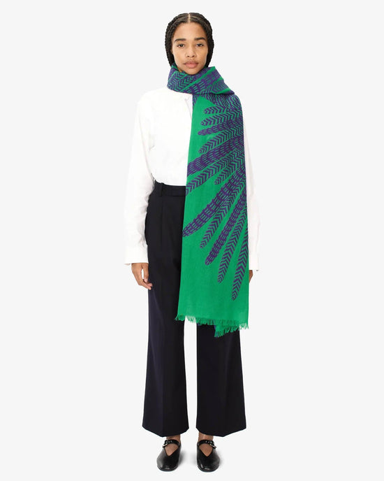 Inoui Editions Accessories Green Scarf / Etole 70 3D Hedwige in Green